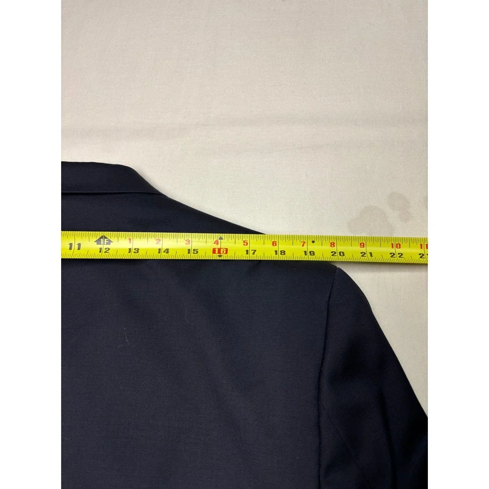 Lauren Ralph Lauren Mens 42R Navy Blue 100% Wool Blazer Gold Crest Buttons